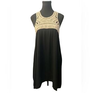 Cha Cha Vente Dress with Cream Crochet Detail M GUC